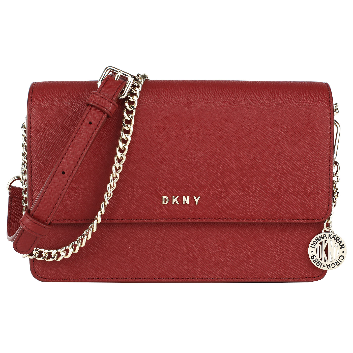 Маленькая сумка из натуральной сафьяновой кожи DKNY