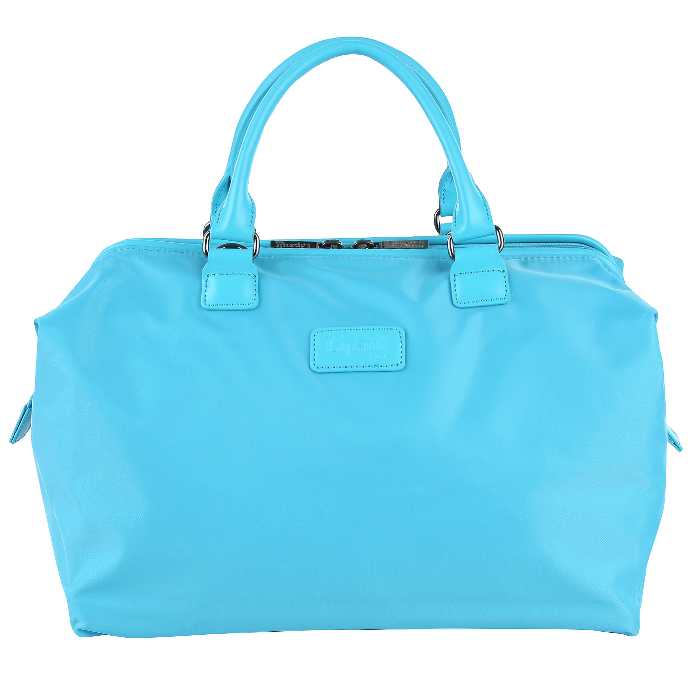 Текстильная дорожная сумка голубого цвета Lipault