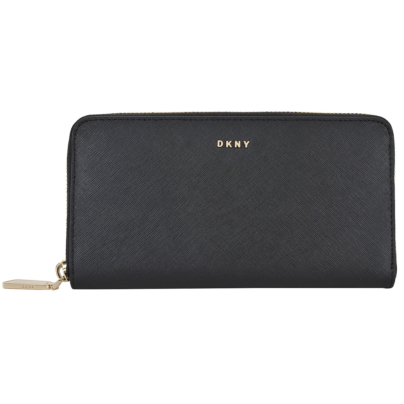Женское портмоне из прочной сафьяновой кожи на молнии DKNY