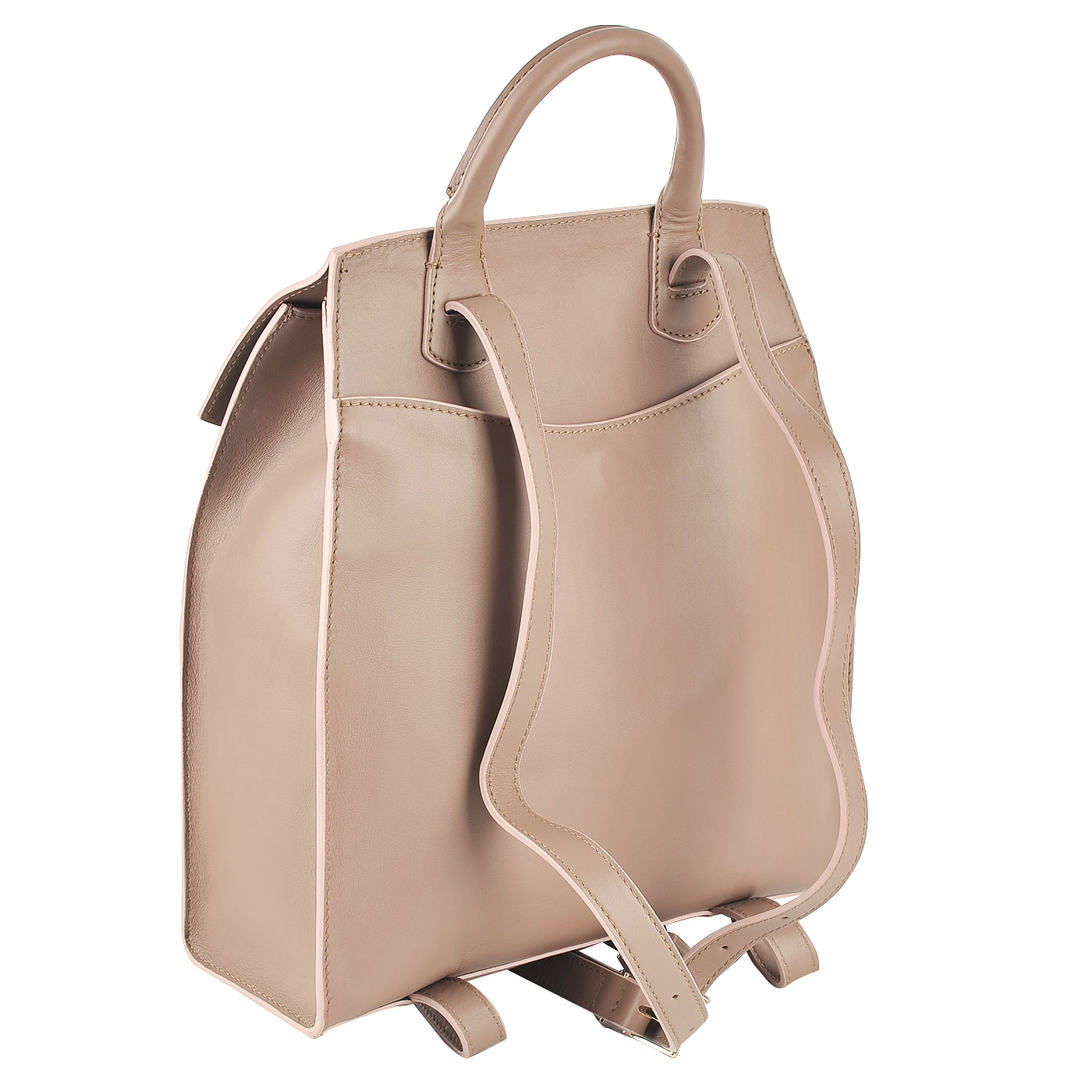 Женский кожаный рюкзак с тонкими лямками Patrizia Pepe Patty Leather