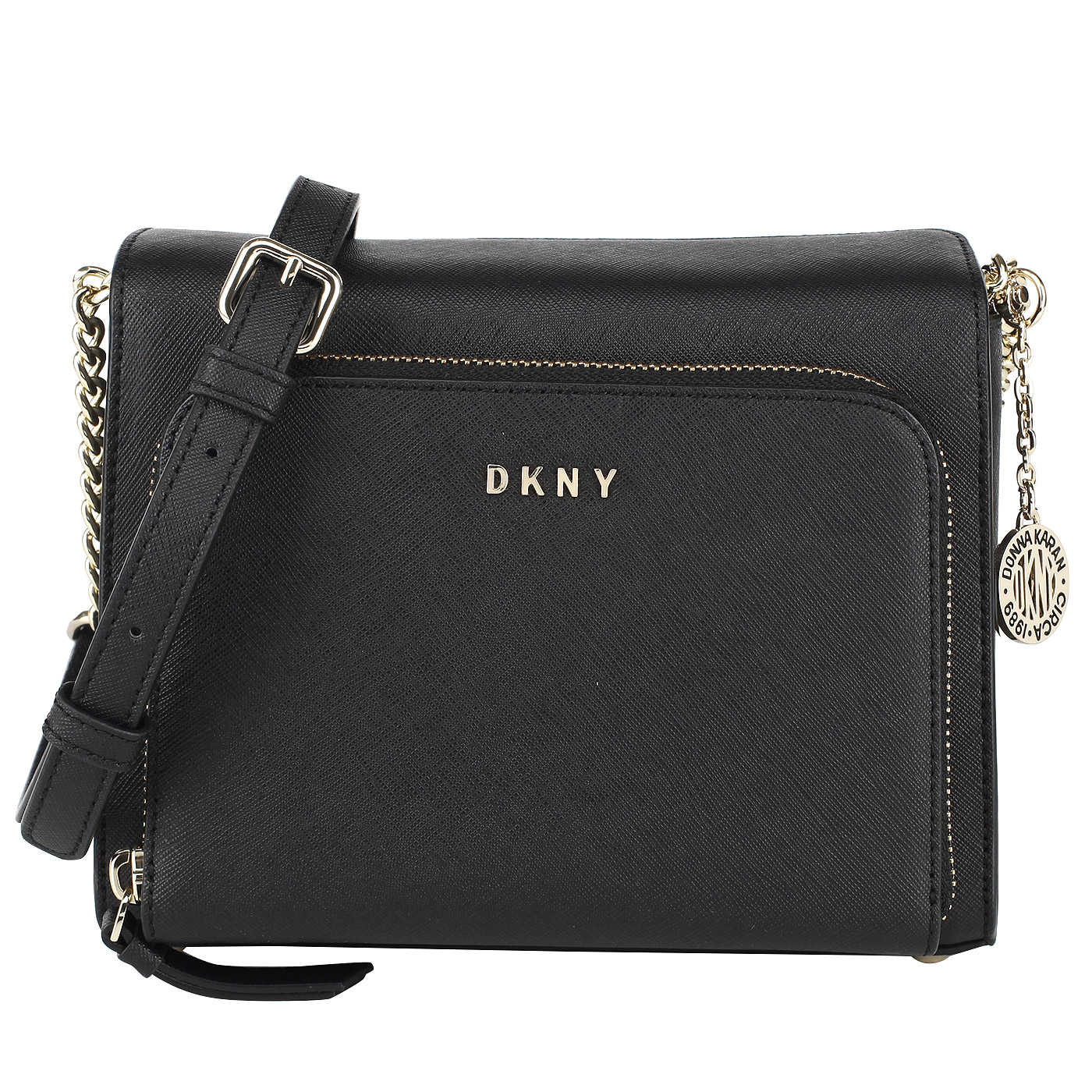 Маленькая сумка из натуральной сафьяновой кожи DKNY