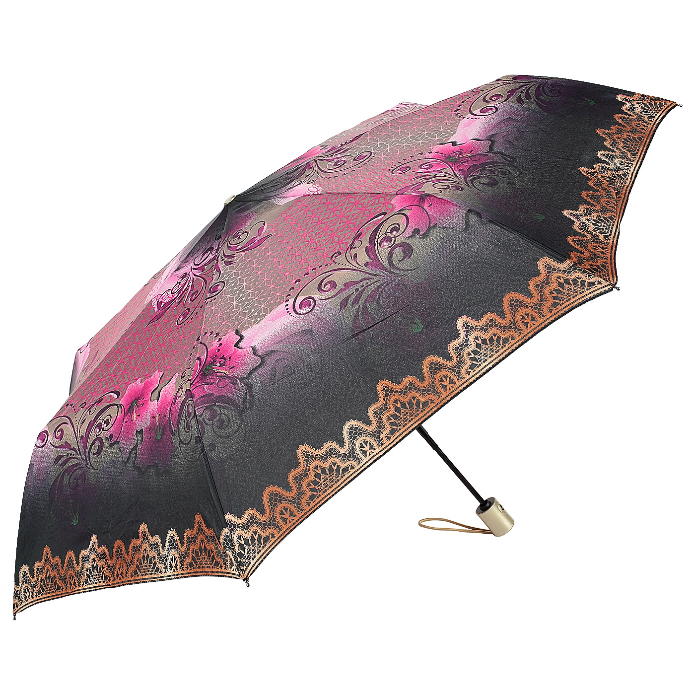 Складной зонт с цветочным орнаментом Raindrops