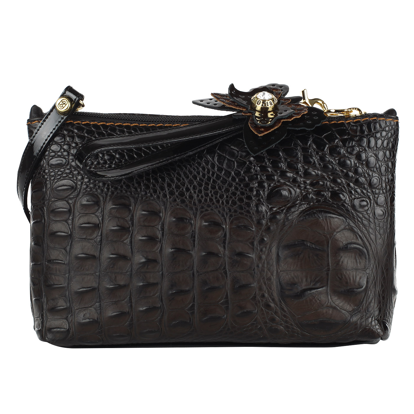 Женская сумочка с отделкой под крокодиловую кожу Marino Orlandi