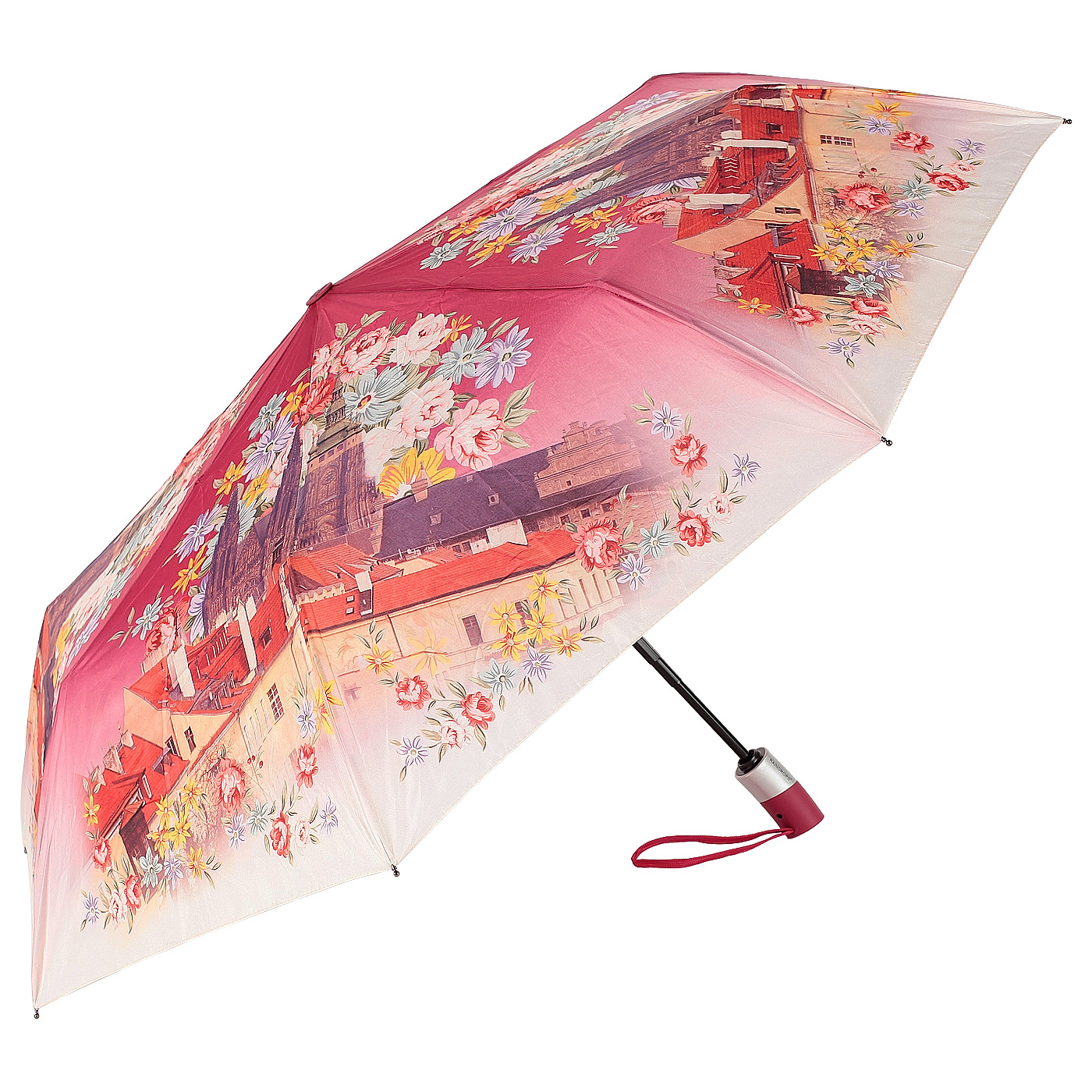 Автоматический зонт с принтом Raindrops
