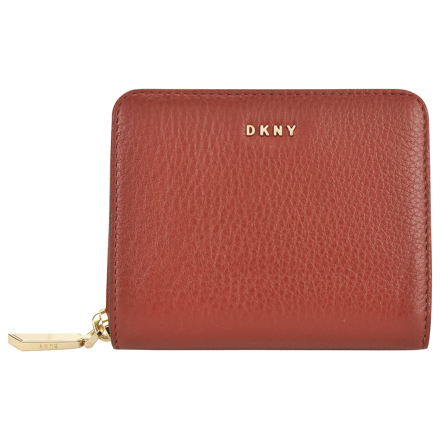 Маленькое портмоне из натуральной зернистой кожи DKNY