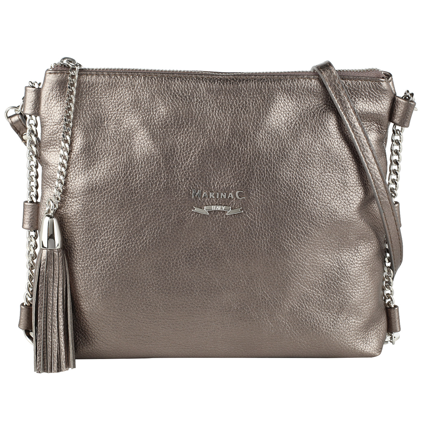 Женская кожаная сумочка через плечо Marina Creazioni