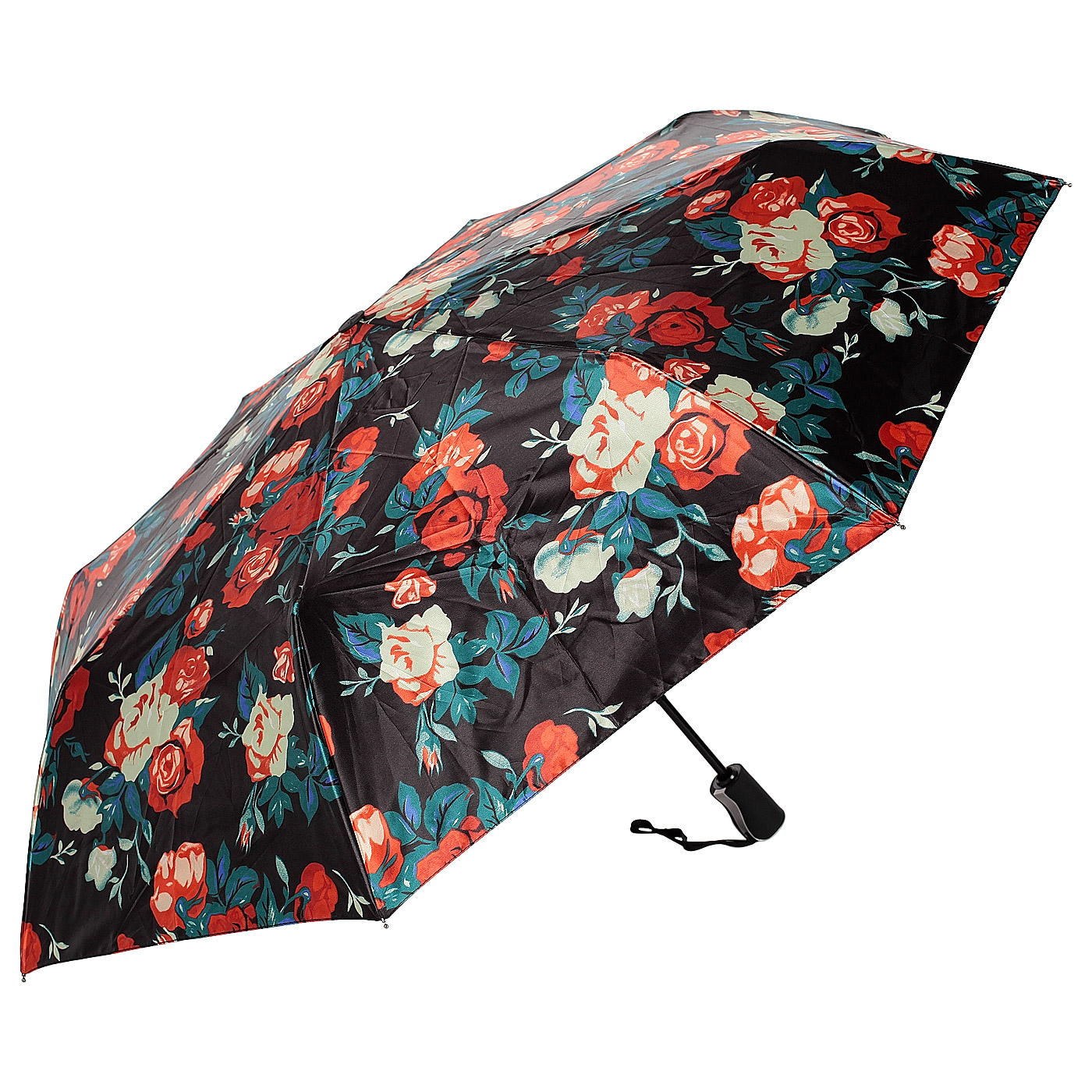 Автоматический зонт с выразительным цветочным принтом Raindrops