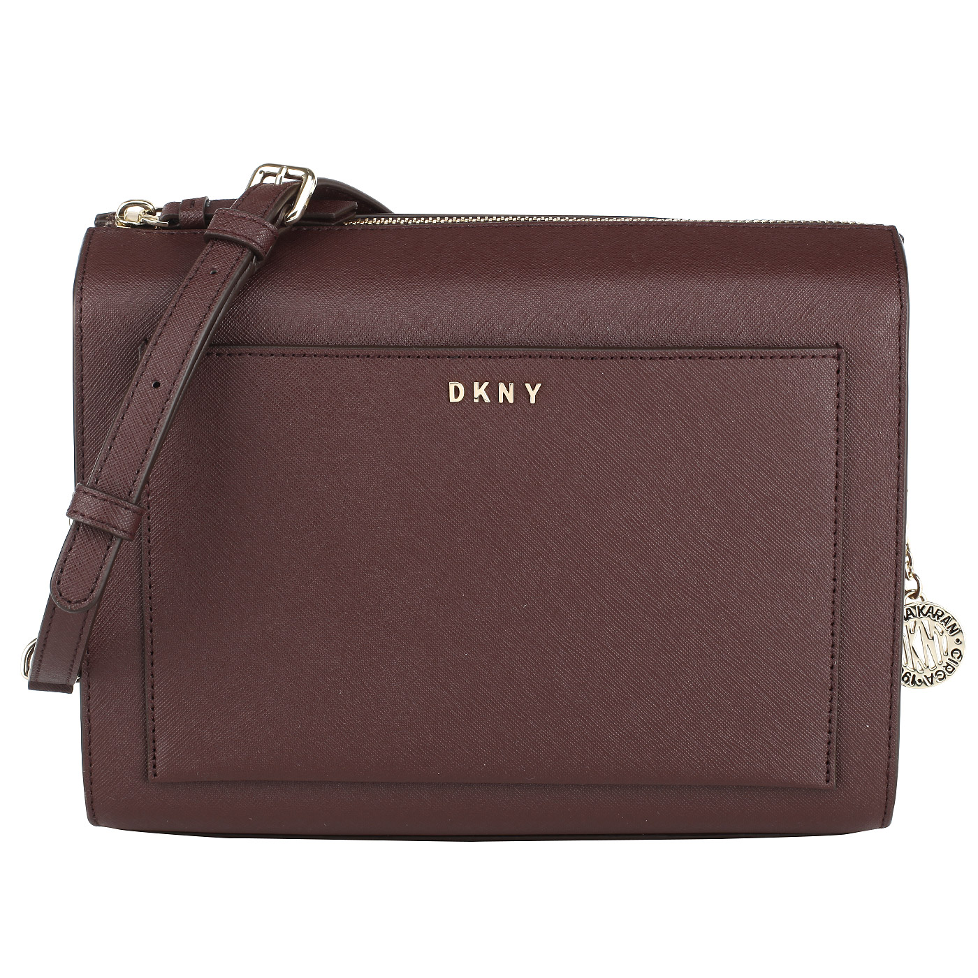 Женская сумка из натуральной сафьяновой кожи DKNY