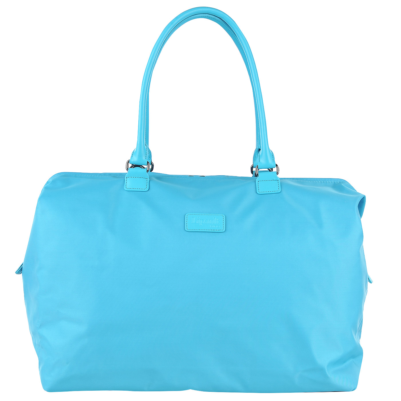 Текстильная дорожная сумка голубого цвета Lipault