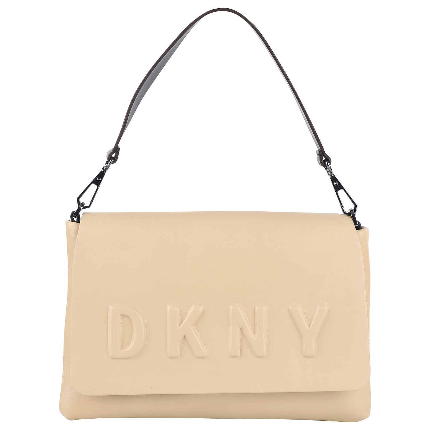 Женская кожаная сумка через плечо DKNY