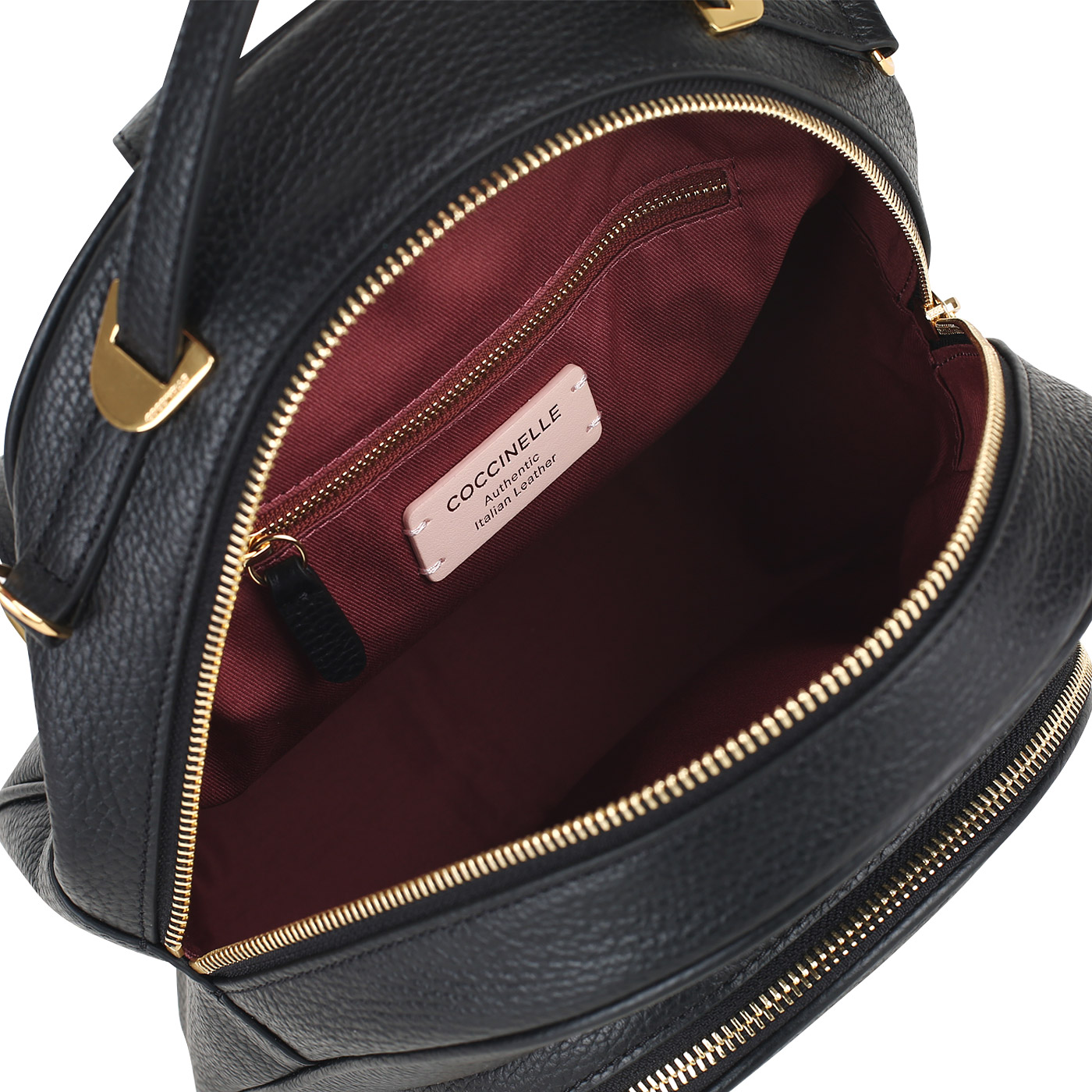 Городской кожаный рюкзак Coccinelle Lea