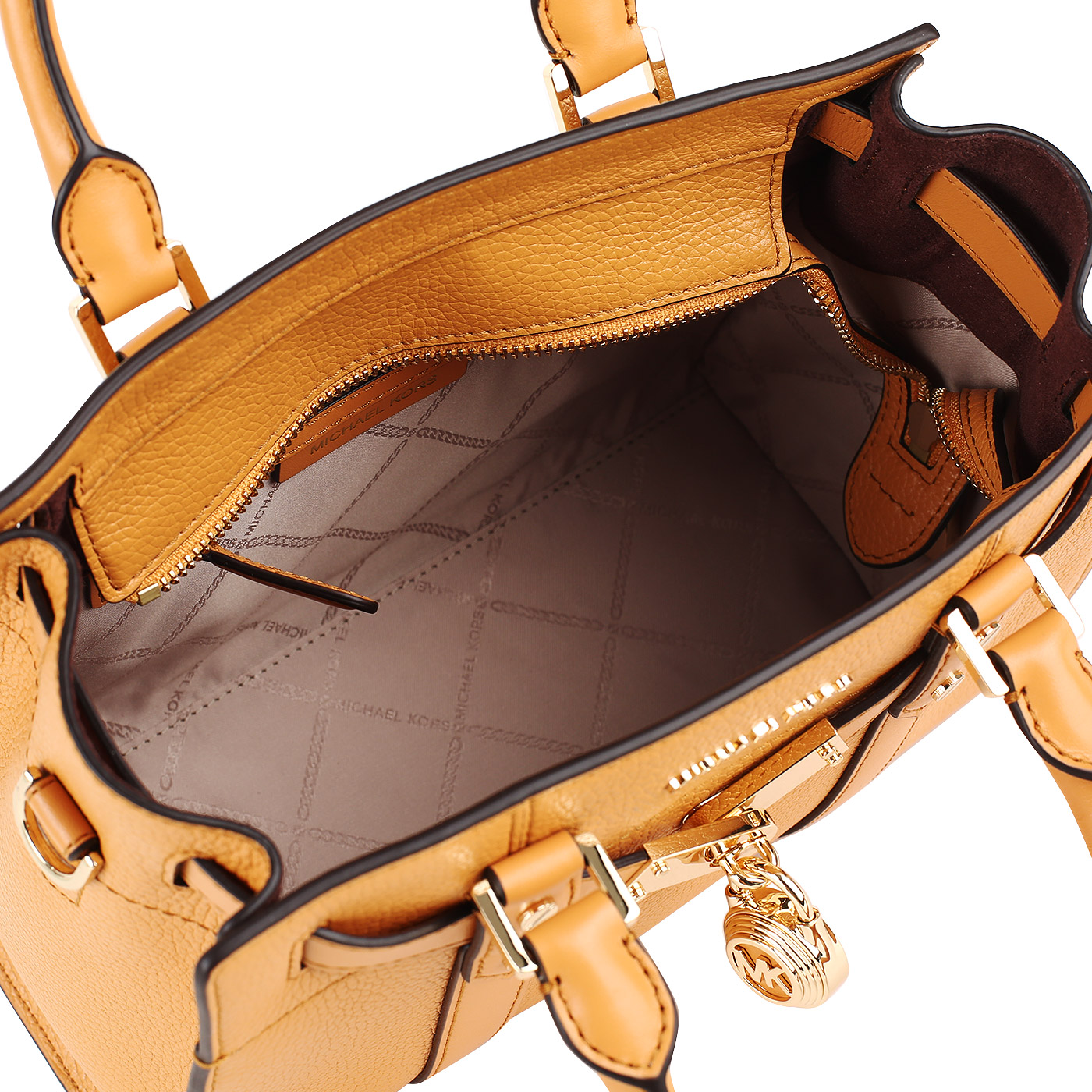 Кожаная сумка на молнии Michael Kors Nouveau Hamilton