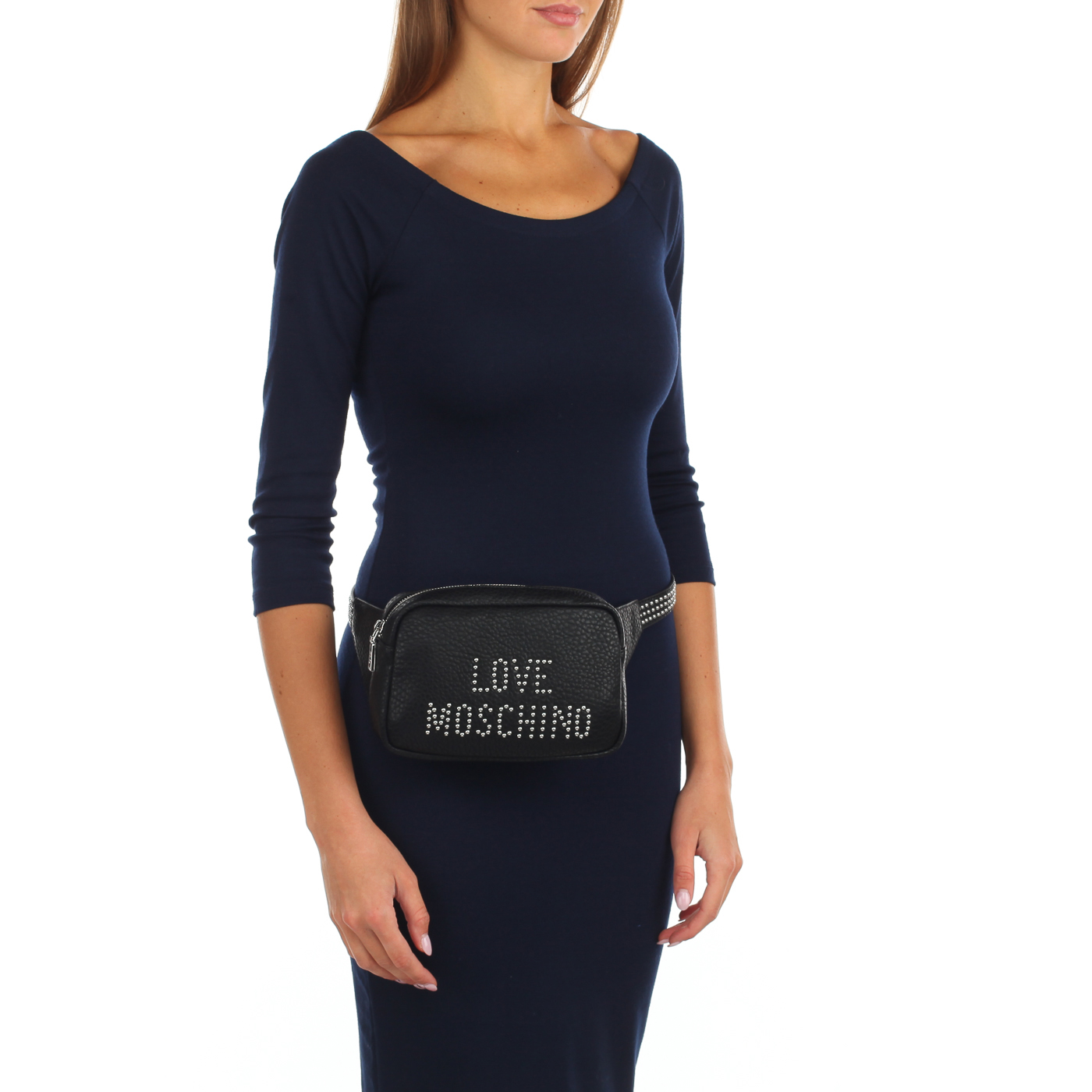 Поясная сумочка Love Moschino Love Studs