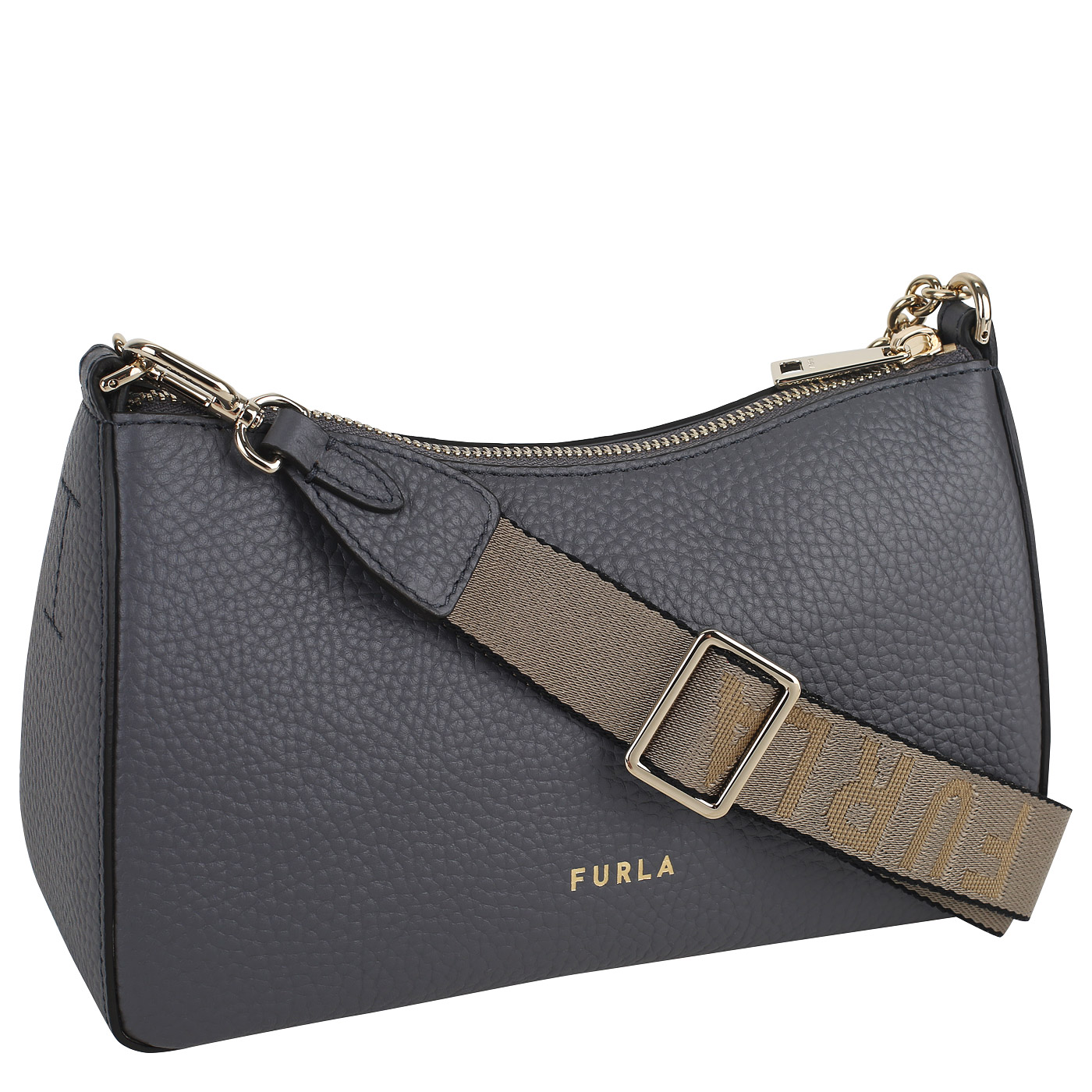 Сумка через плечо с цепочкой Furla Primula WB00903_soil+metal taupe_pc ...