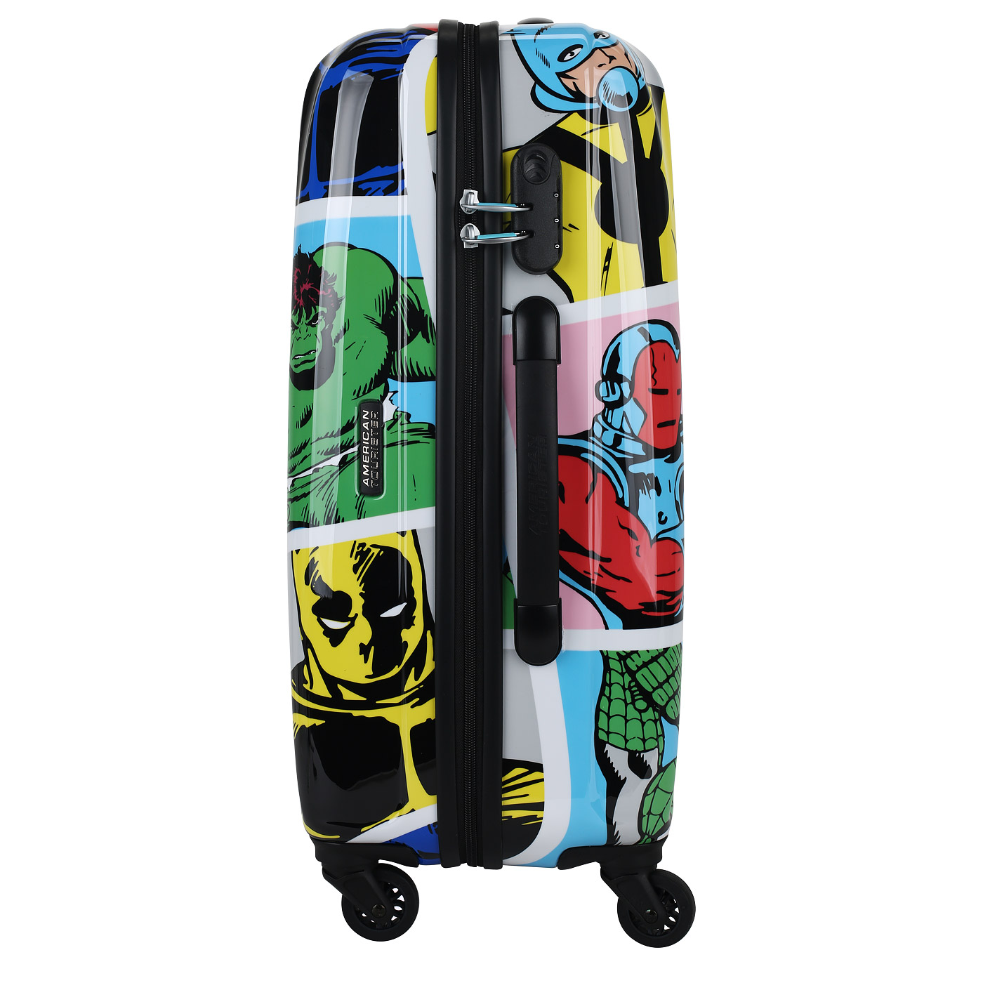 Чемодан средний M из поликарбоната с кодовым замком American Tourister Marvel Legends Spinner