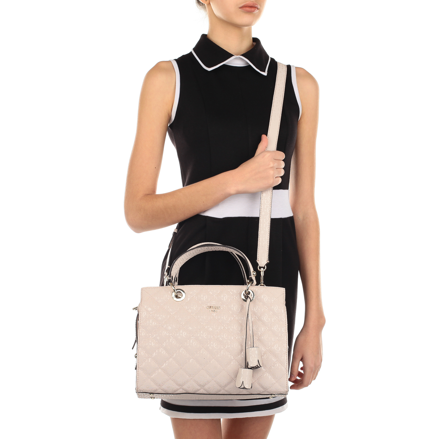 Женская стеганая сумка с плечевым ремешком Guess Seraphina