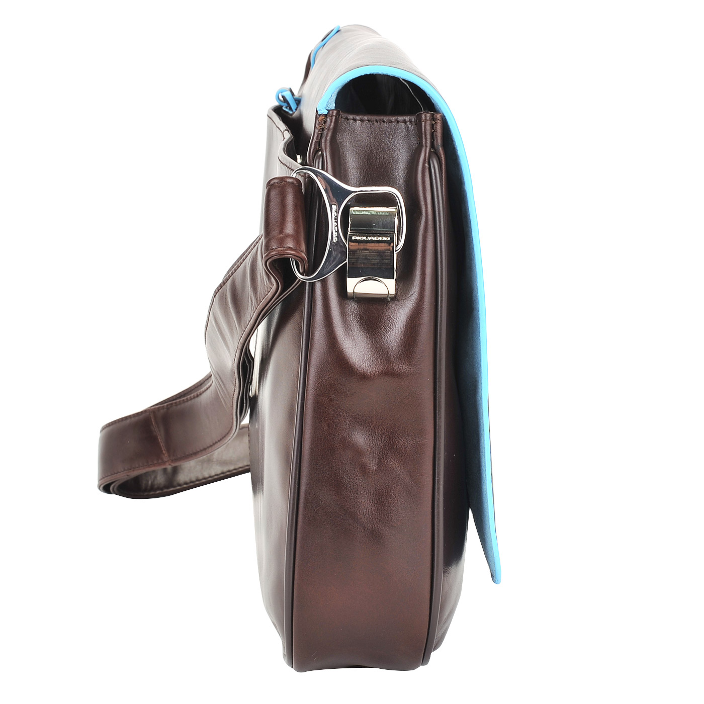 Мужская кожаная сумка через плечо Piquadro Blue square