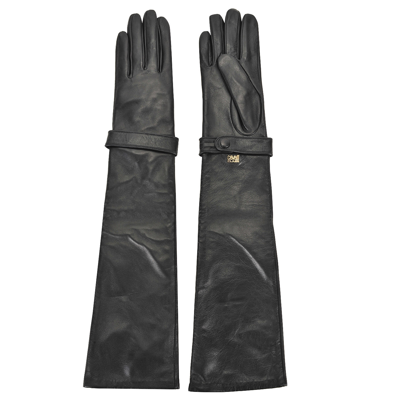 Длинные кожаные перчатки Cavalli Class Gloves