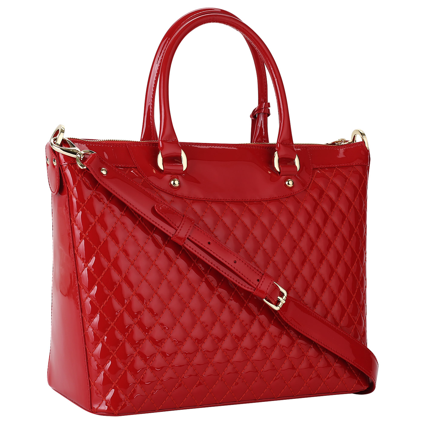 Женская лакированная сумка Valentino Orlandi Dafne