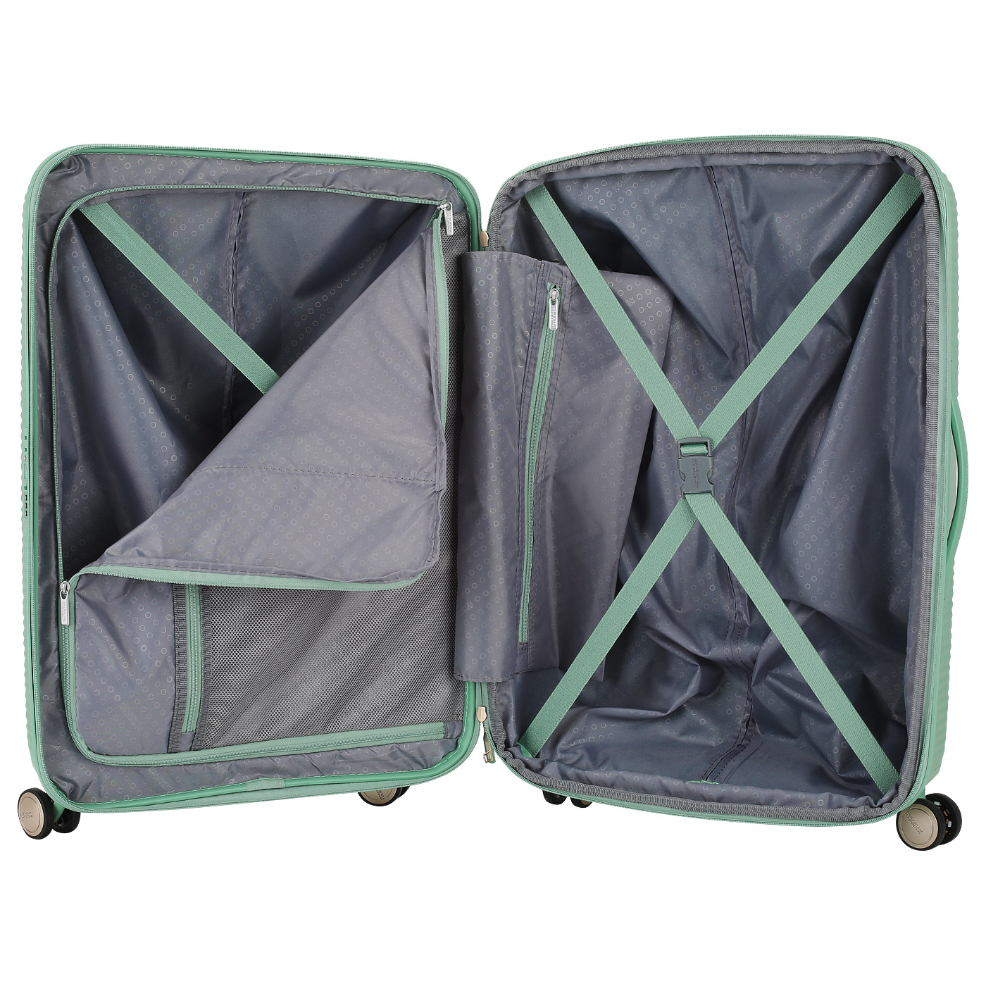 Чемодан средний M из полипропилена с кодовым замком American Tourister Soundbox