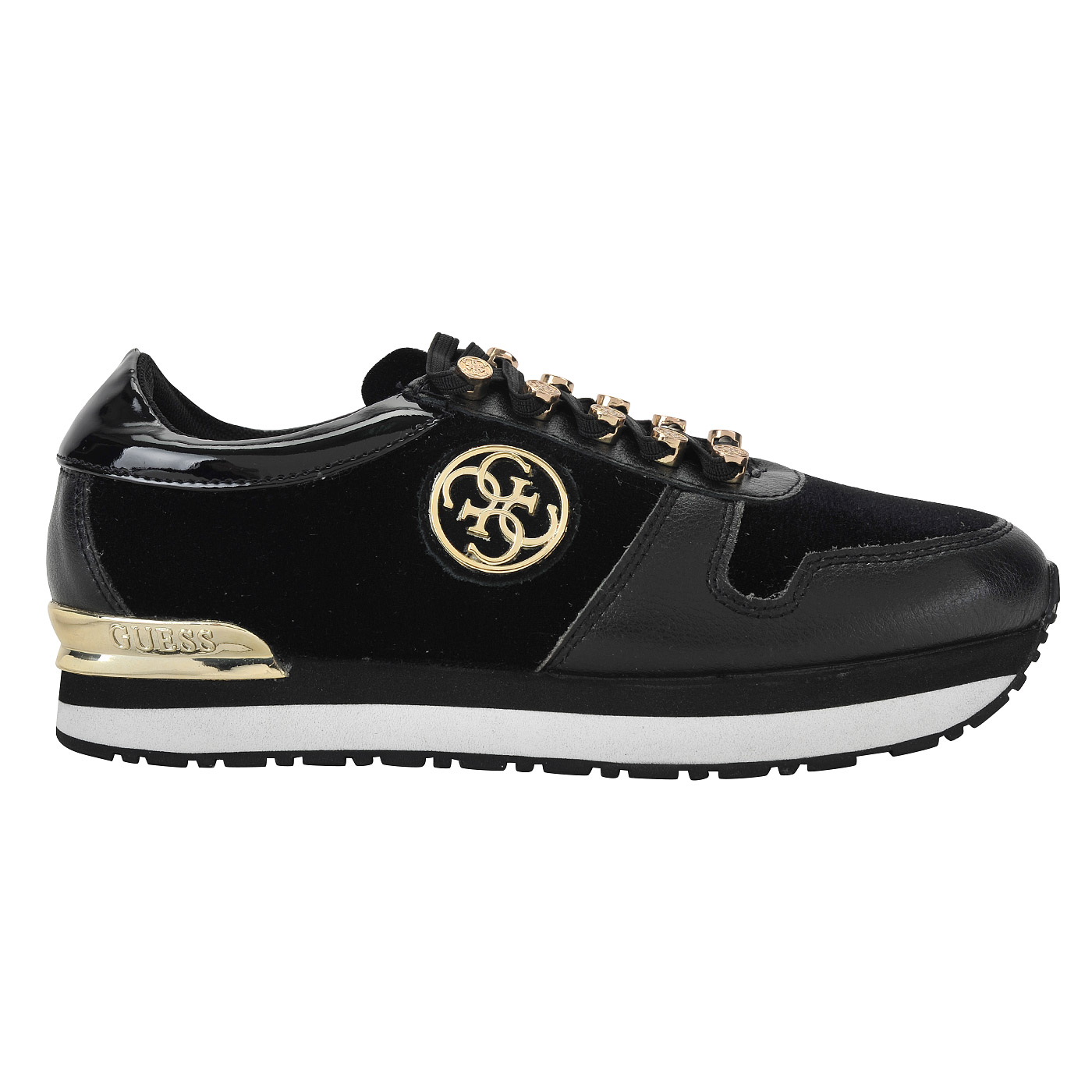 Женские комбинированные кроссовки Guess Roman FLROM3 FAB12 black*35-i ...