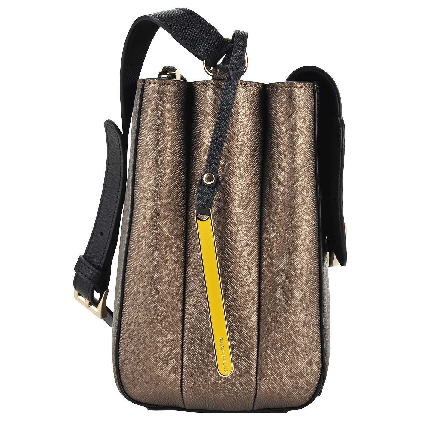 Аккуратная кожаная сумка через плечо Cromia Luxury