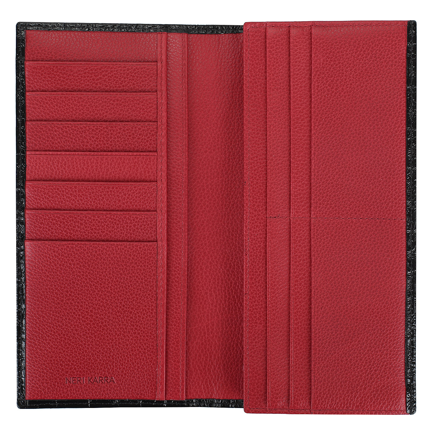 Портмоне с отделкой под крокодила Neri Karra 