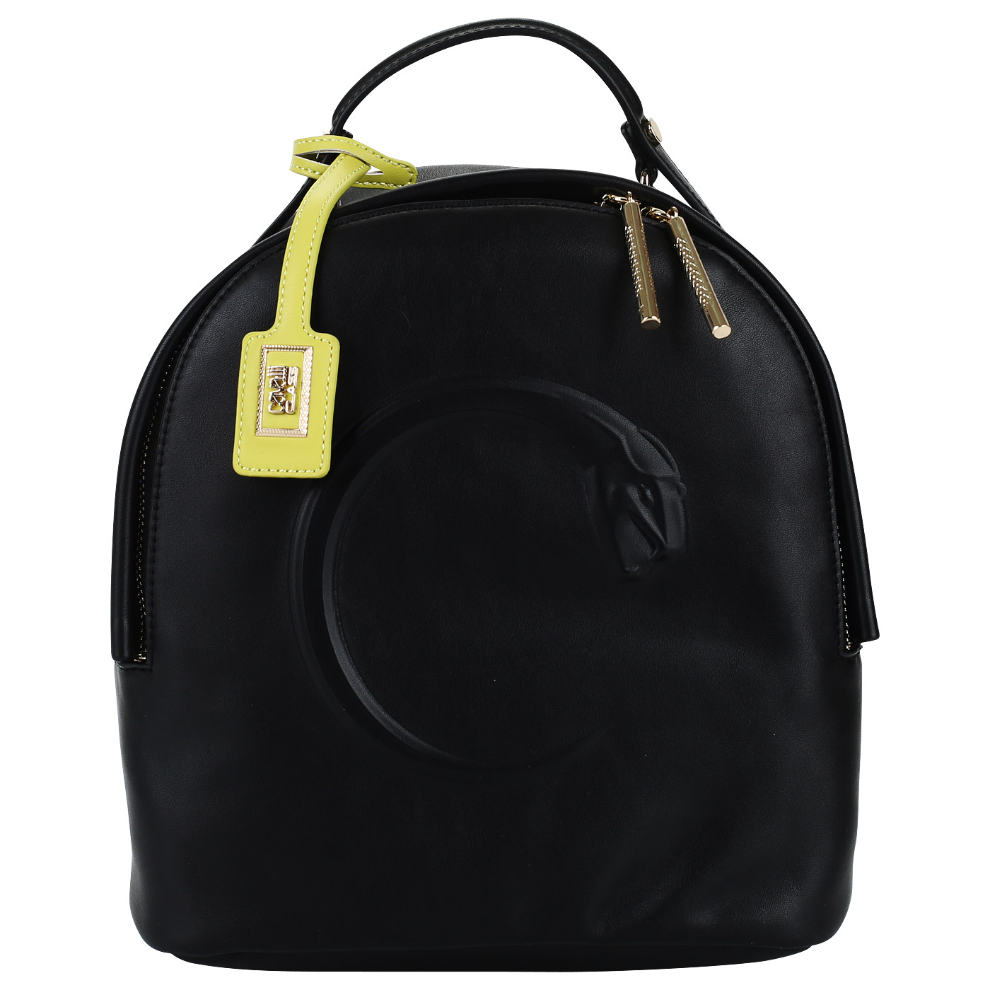Cavalli Class Черный женский рюкзак на двойной молнии