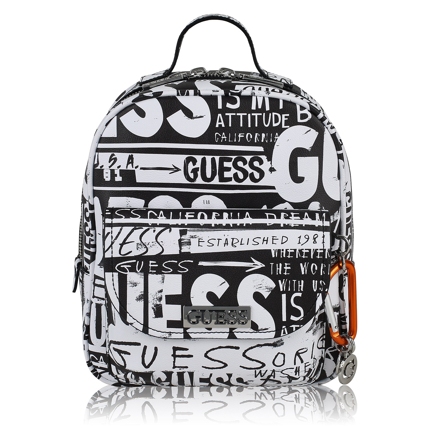 Guess Черно-белый рюкзак