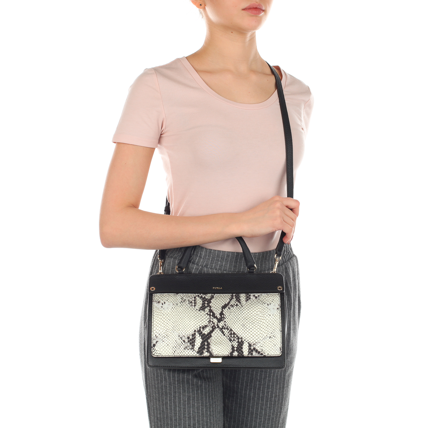Женская классическая сумка-трансформер из натуральной кожи Furla Like