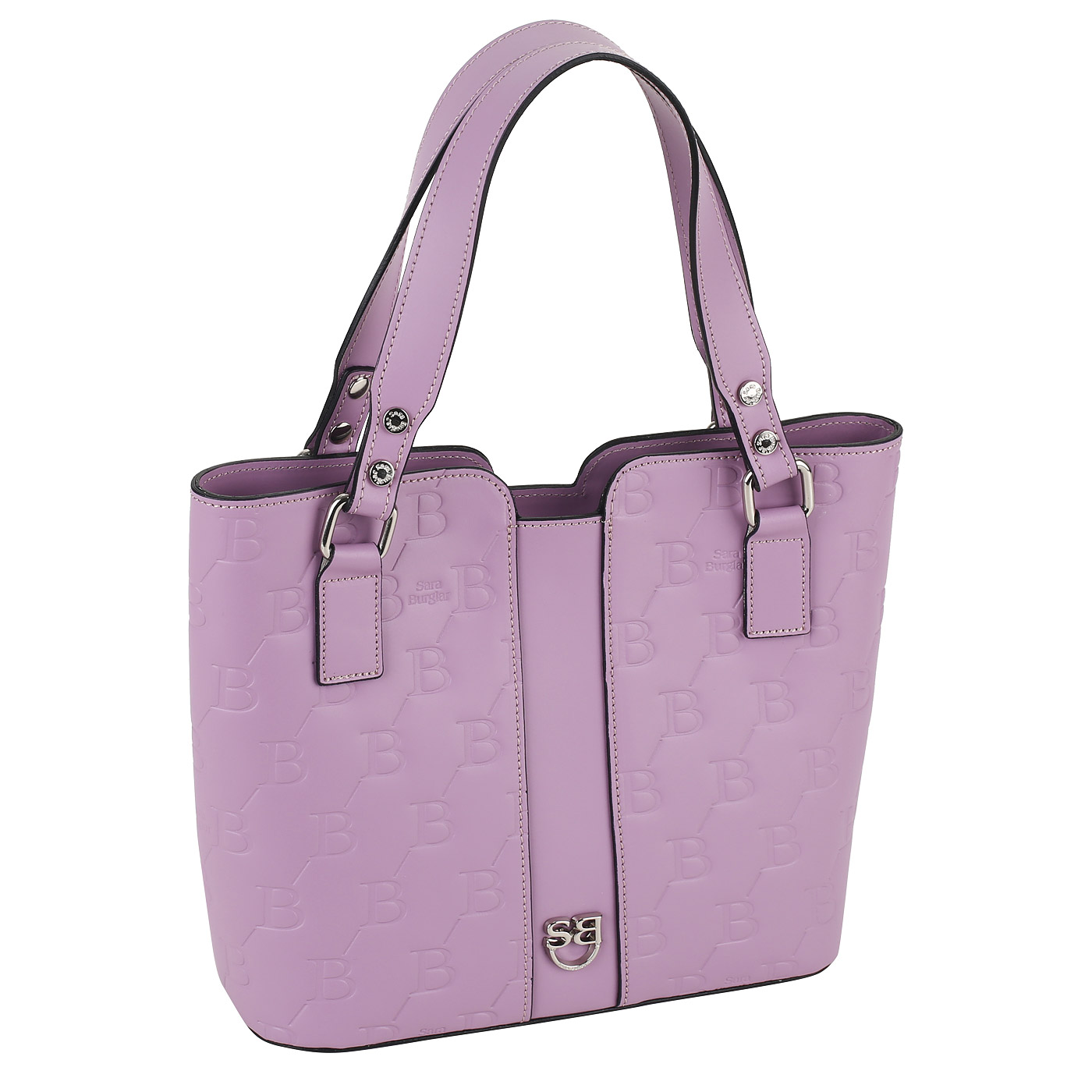 Кожаная сумка с тисненым логотипом Sara Burglar Diva Person