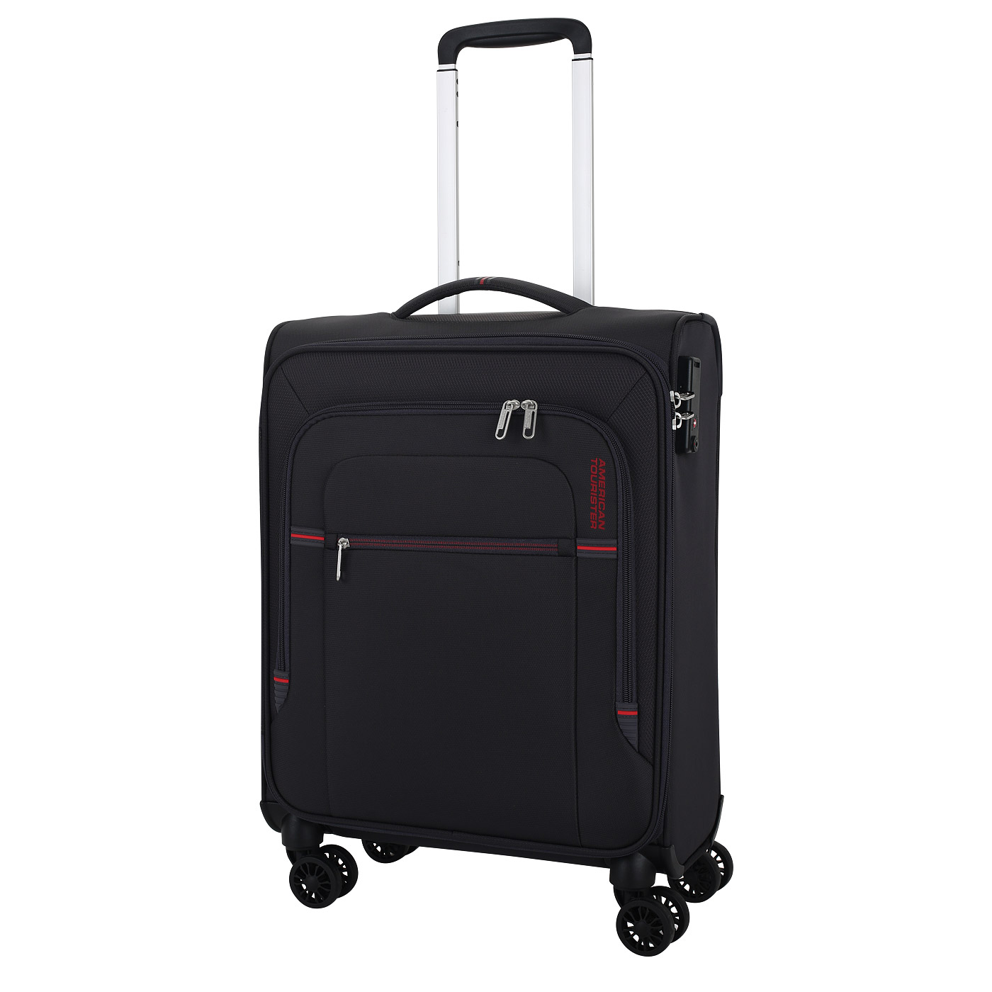 American Tourister Чемодан для ручной клади тканевый с кодовым замком