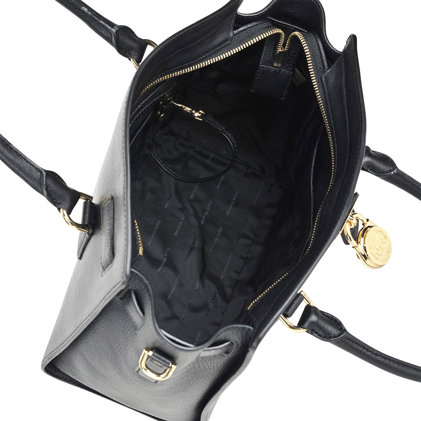 Вместительная кожаная сумка с короткими ручками Michael Kors Hamilton