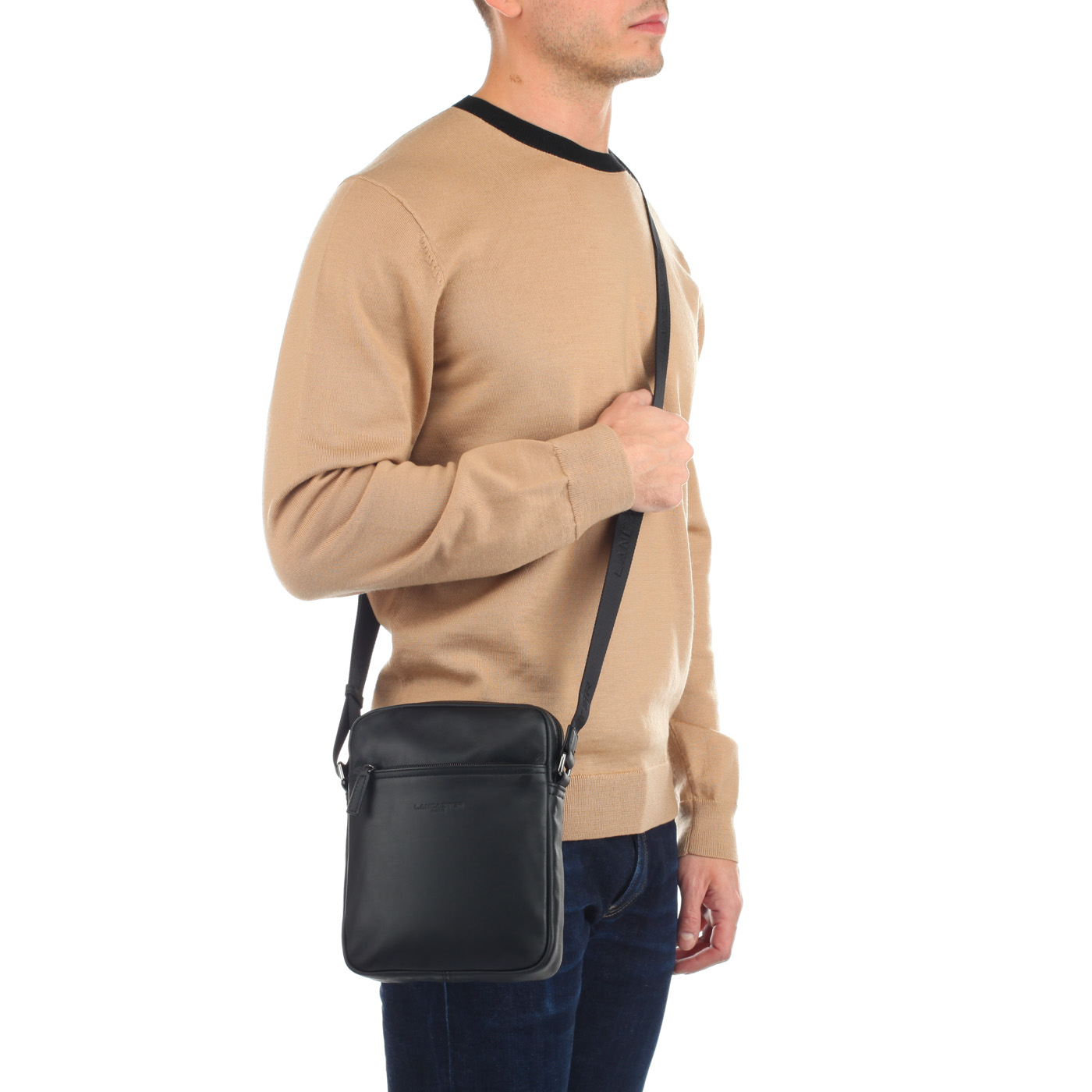 Мужская сумка-планшет с плечевым ремешком Lancaster Soft Vintage Homme