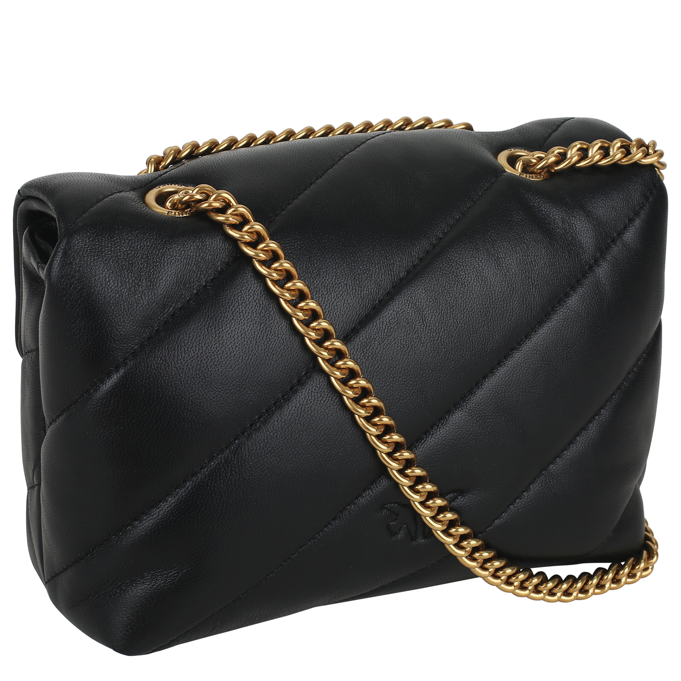 Сумка через плечо с цепочкой Pinko Love Puff 1P22JD-Y7SR_black ...