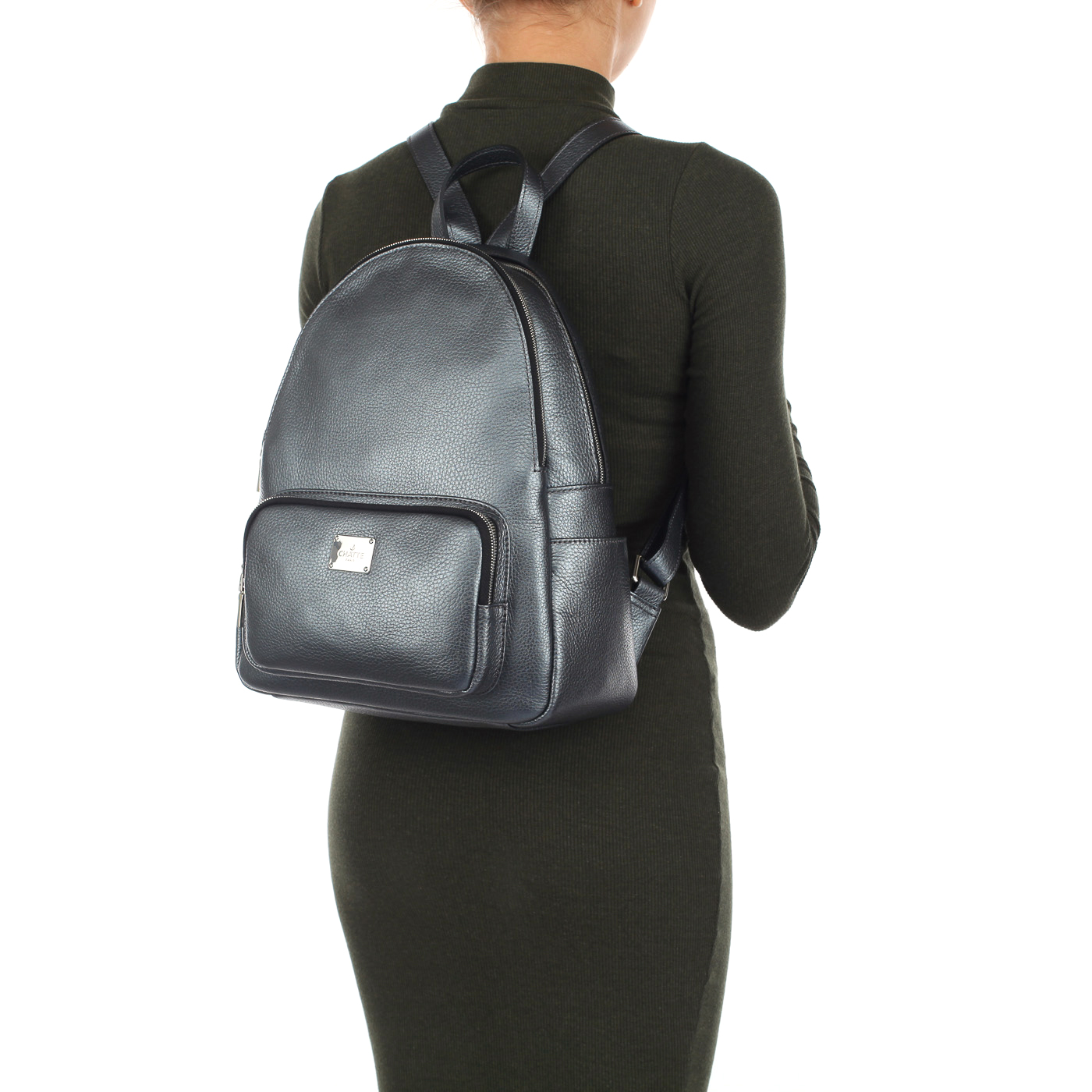 Вместительный женский рюкзак из натуральной кожи Chatte 