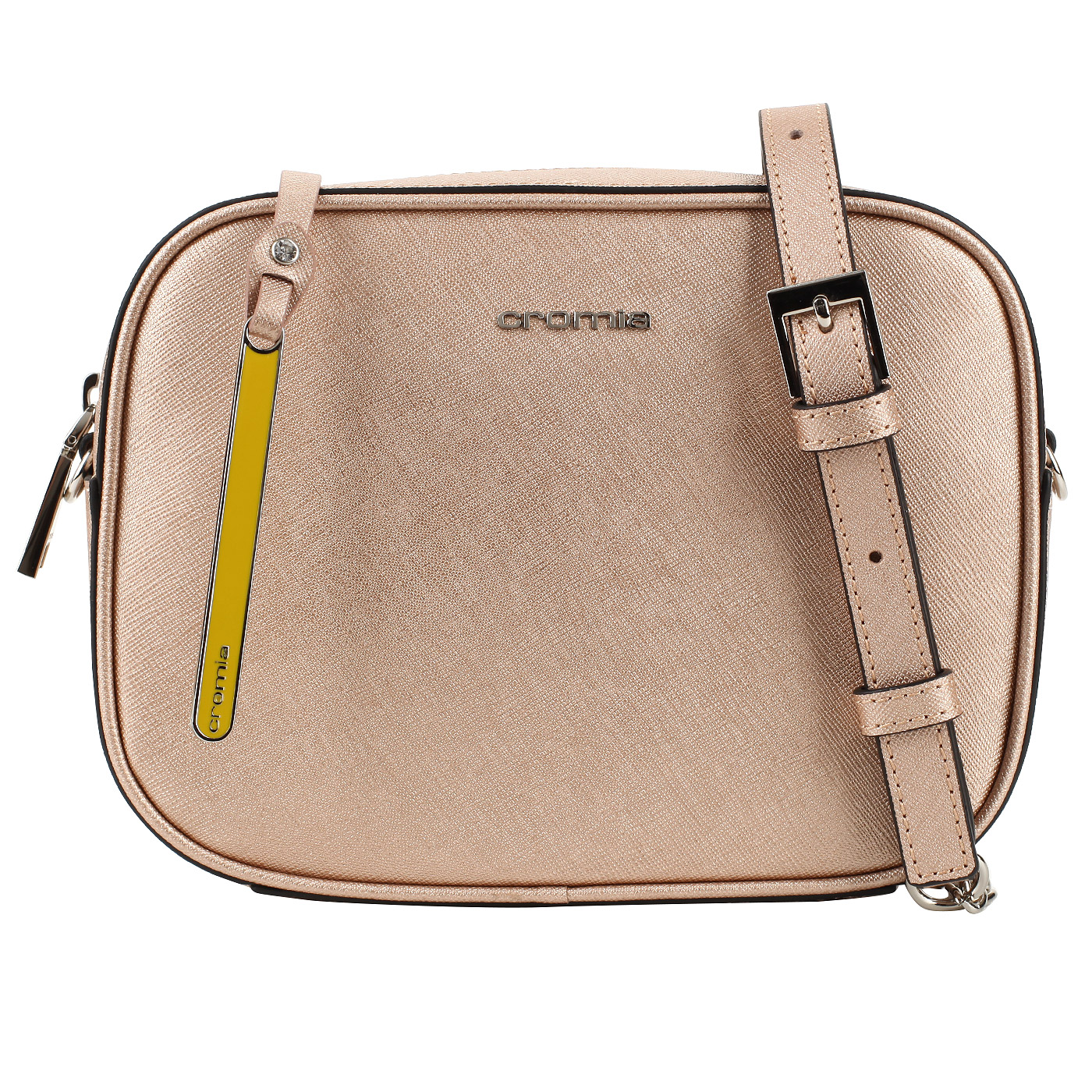 Cromia Сафьяновая сумочка на ремешке с цепочкой