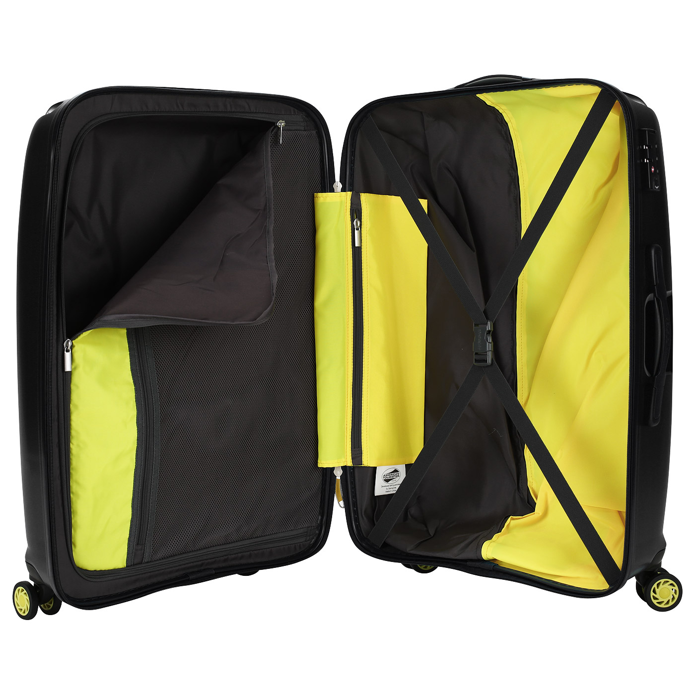 Чемодан средний M из полипропилена с кодовым замком American Tourister Lightrax