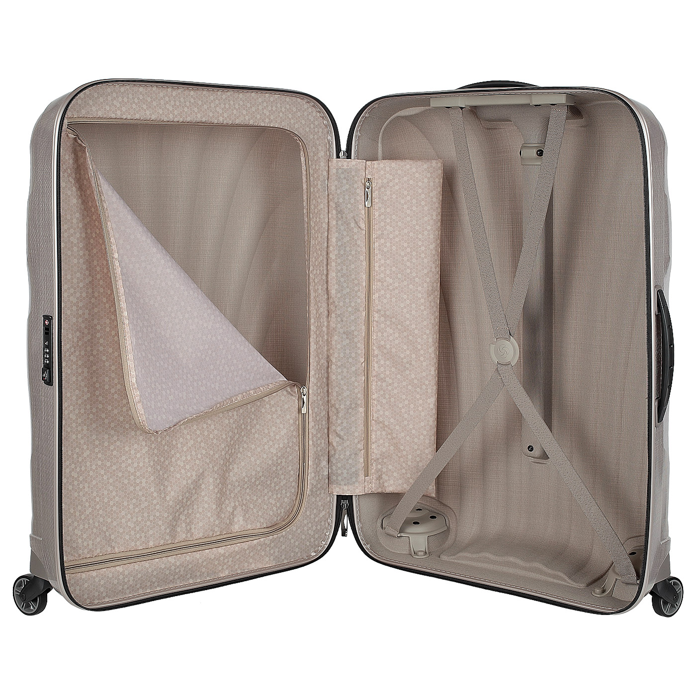 Чемодан большой L из материала Curv с кодовым замком Samsonite Cosmolite