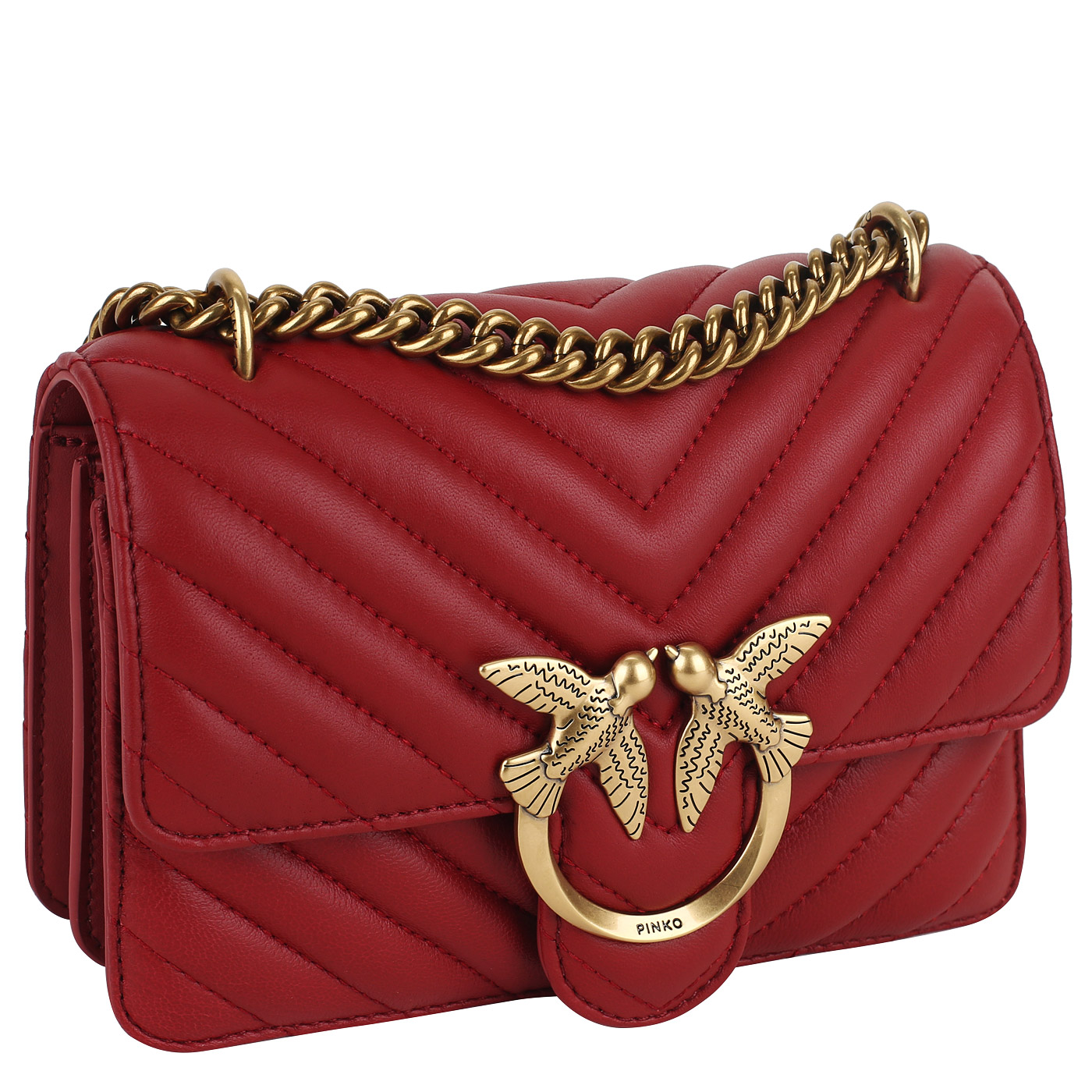 Сумка через плечо с цепочкой Pinko Chevron