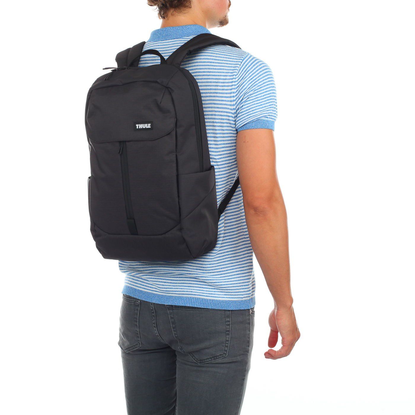 Черный рюкзак на молнии Thule Lithos Backpack