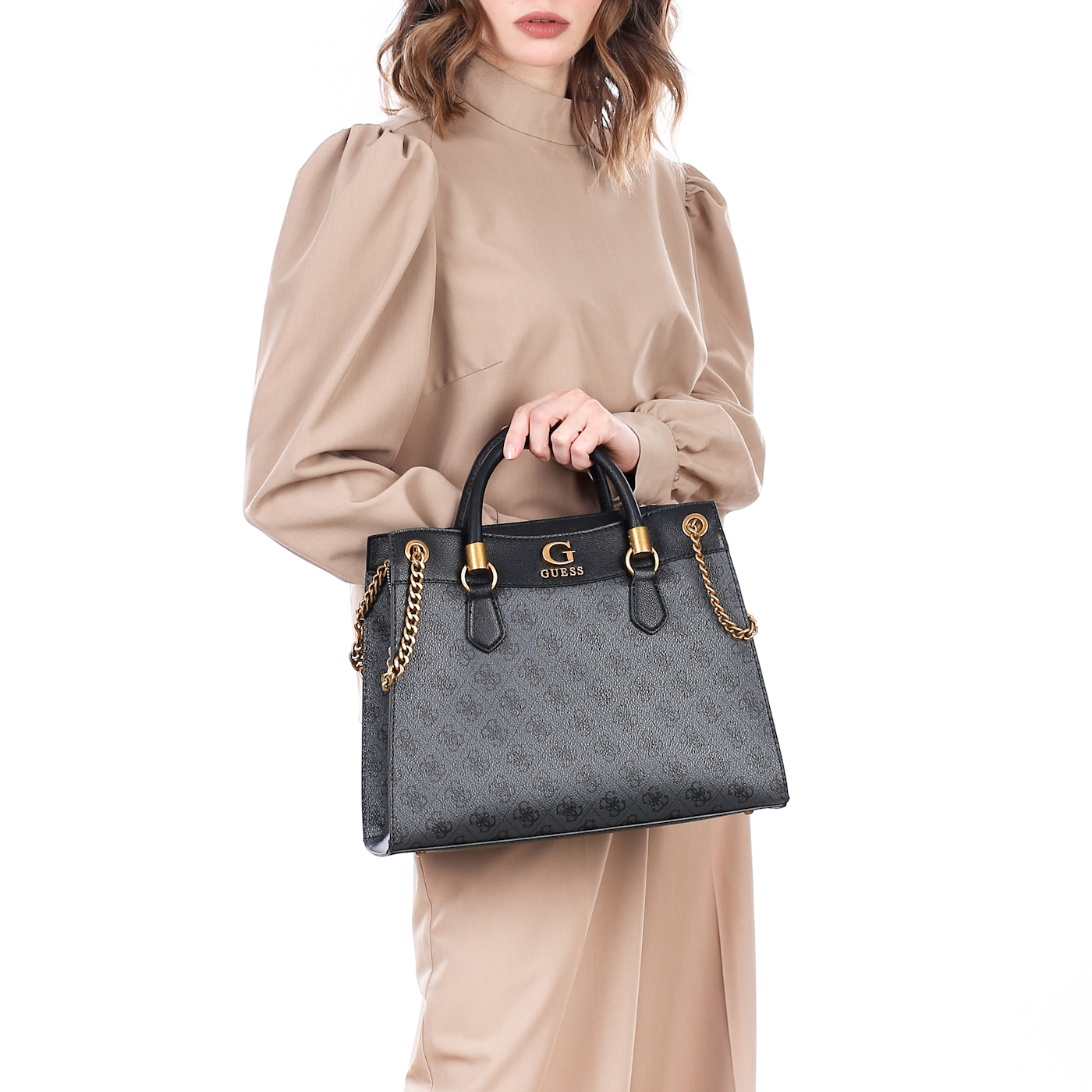 Сумка с ручками-цепочками Guess Nell