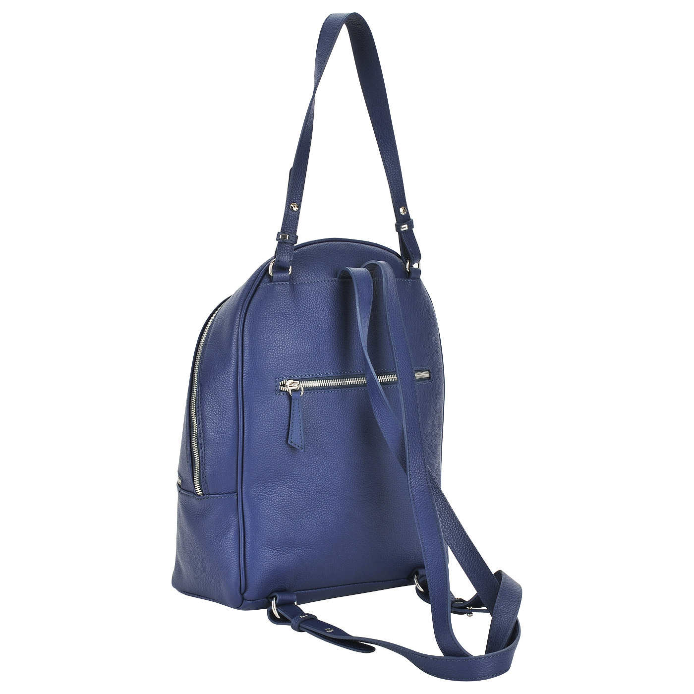 Синий кожаный рюкзак Marina Creazioni 