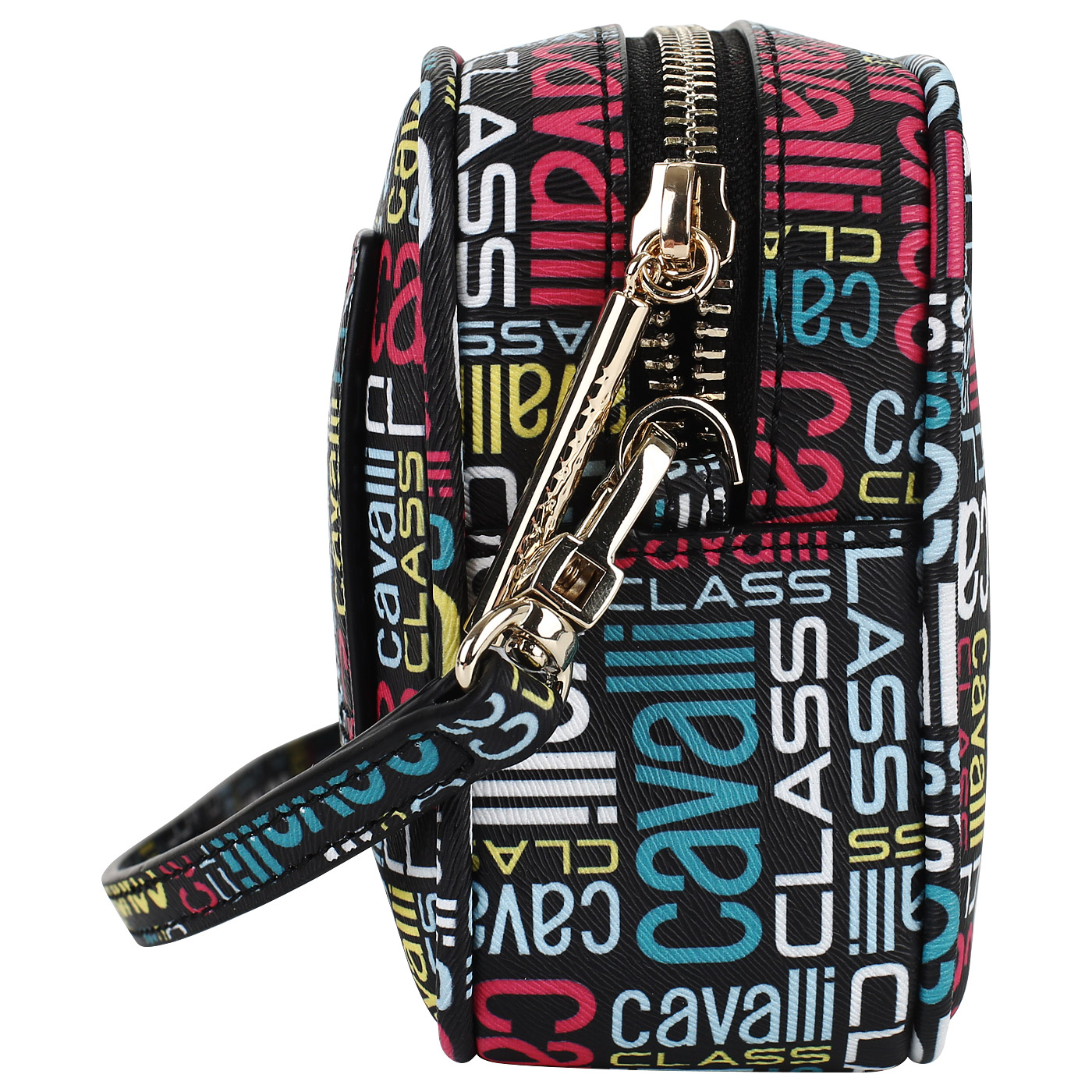 Тисненая сумочка с двумя ремнями Cavalli Class Belt bag