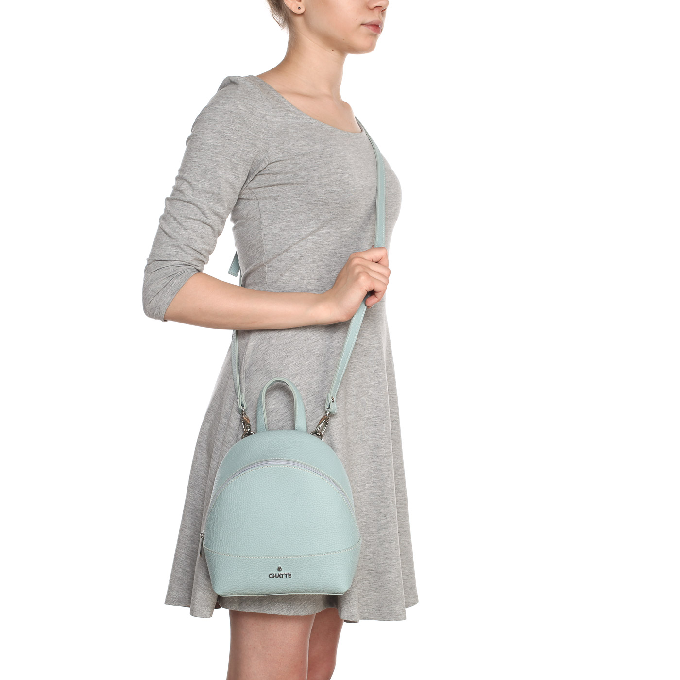 Маленькая голубая сумка через плечо Chatte 