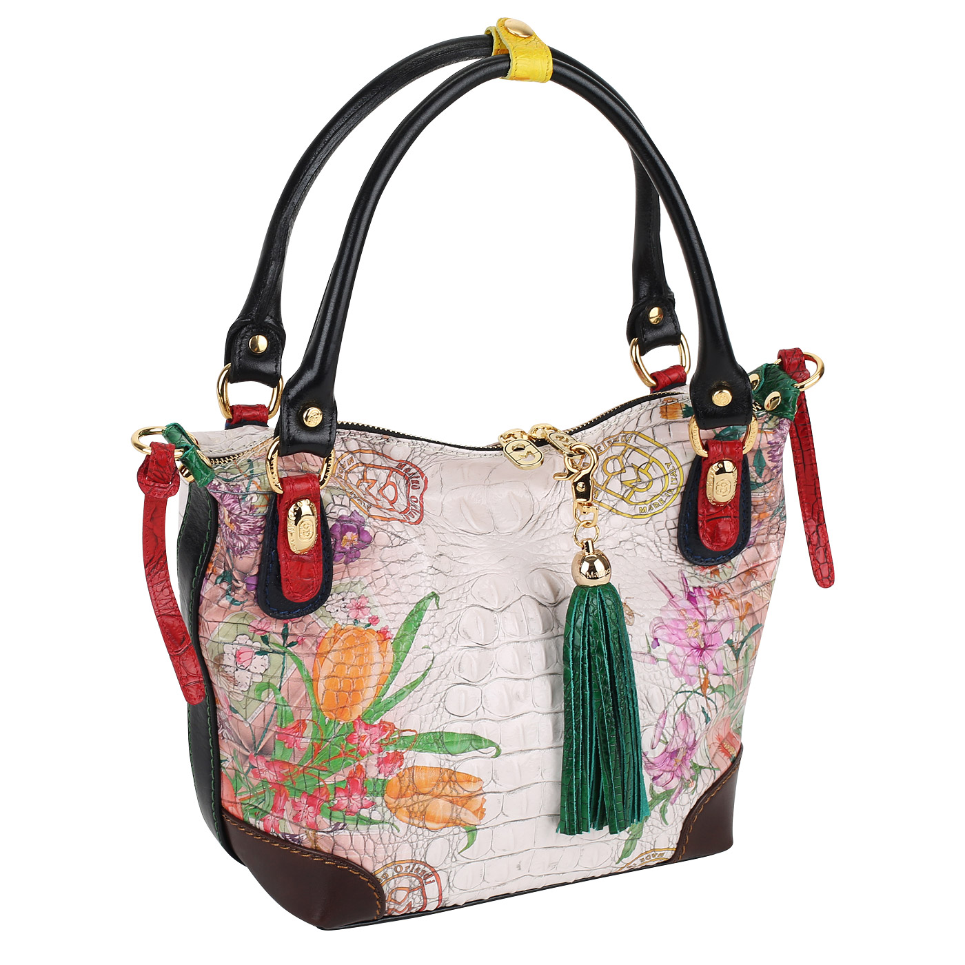 Сумка с цветочным принтом Marino Orlandi Leaf