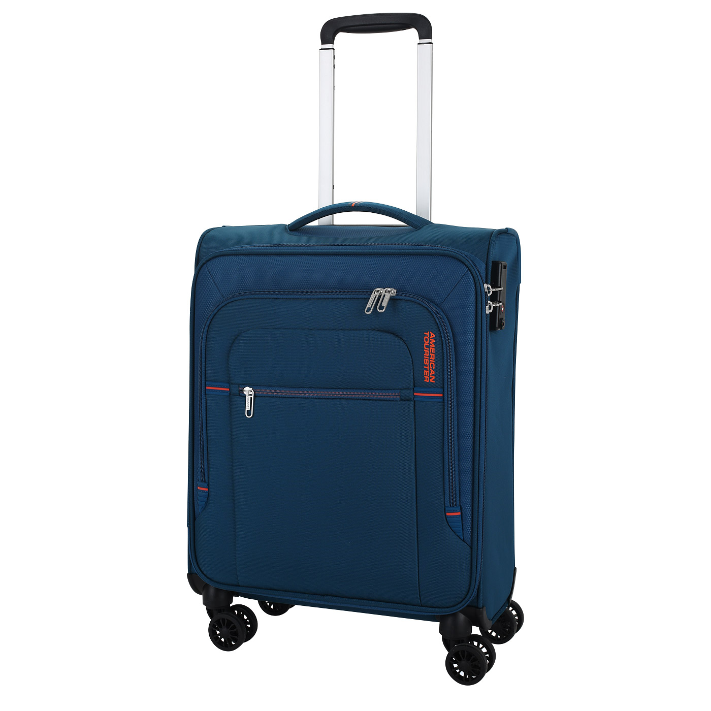 American Tourister Чемодан для ручной клади тканевый с кодовым замком