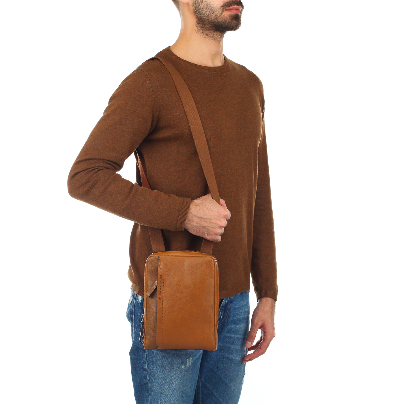 Мужская сумка-планшет с ремешком Piquadro Pan