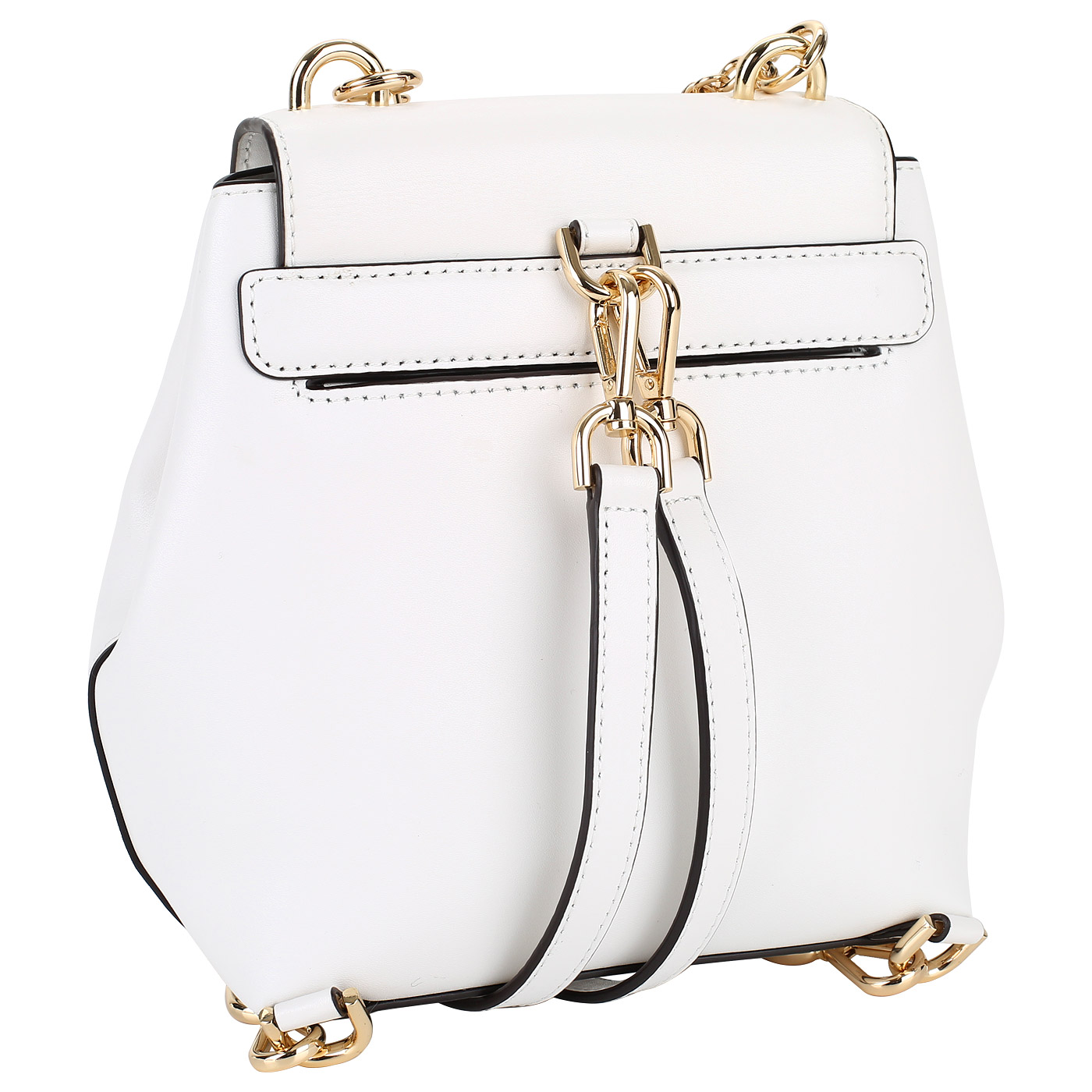 Белый кожаный рюкзачок Michael Kors Mott