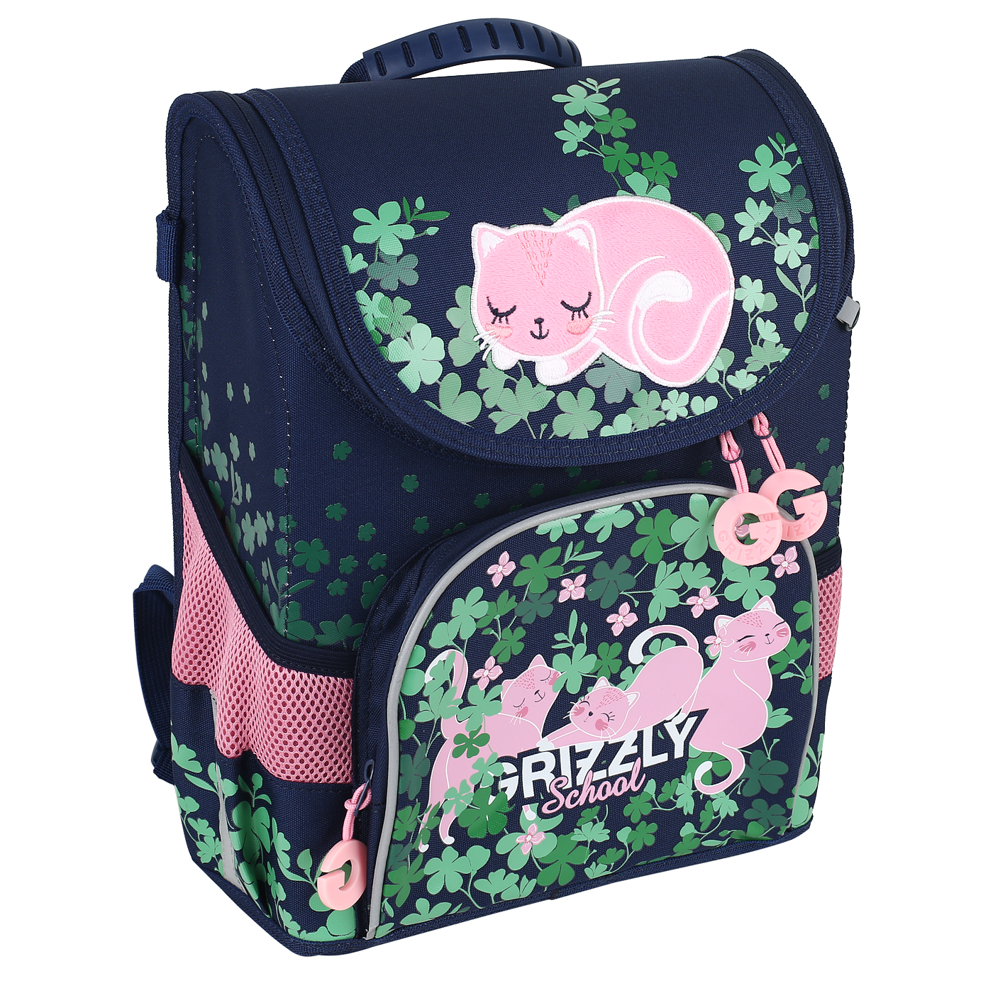 Школьный рюкзак с котиками Grizzly 